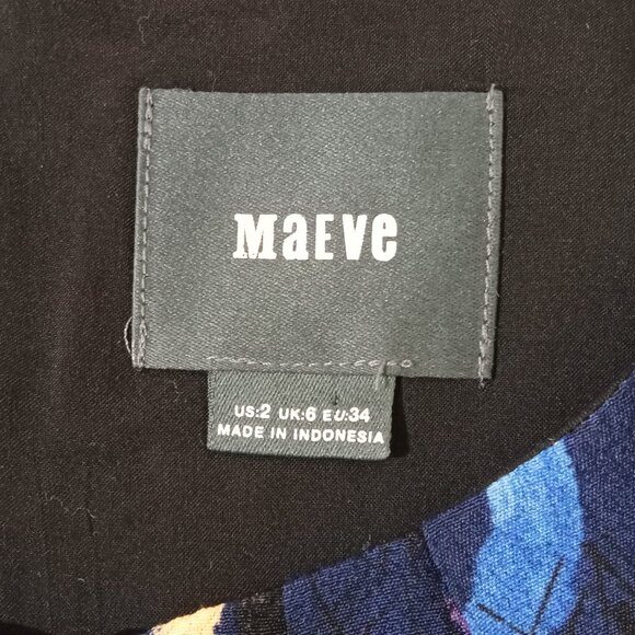 Maeve Elia Cold Shoulder Floral Print Dress 2 - Picture 2 of 7